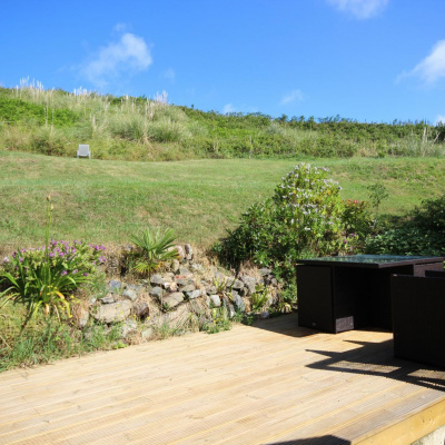 Decked area and garden