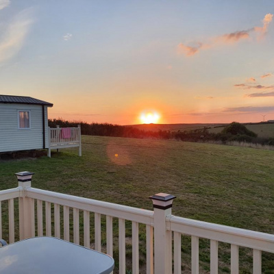 Sunset view from every decking