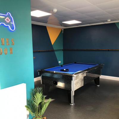 Games room, free on site activities