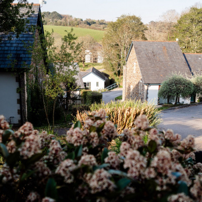 The tranquil gated grounds