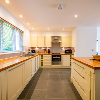Large kitchen dining space
