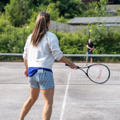 Tennis court on site