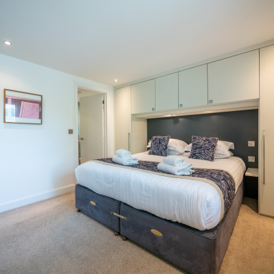 Emporer sized bed in master bedroom