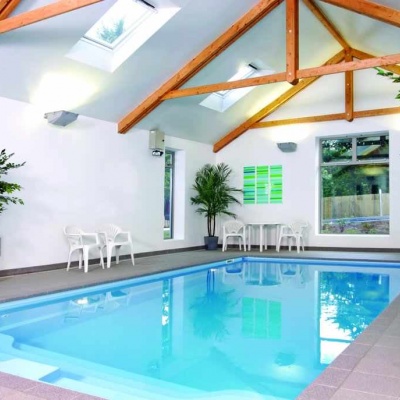 Indoor heated pool and spa