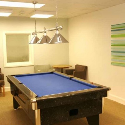 Pool room, part of leisure facilities