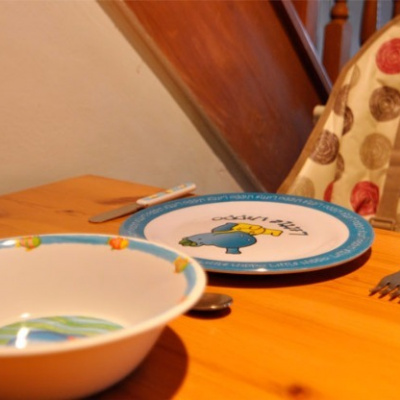 Crockery provided for toddlers