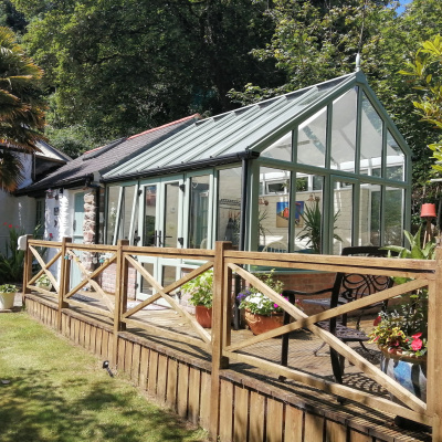 Conservatory and Decking area