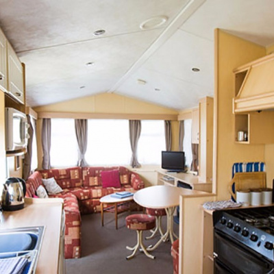 Kitchen and living room