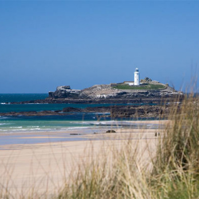 Godrevy beach is just a short distance away