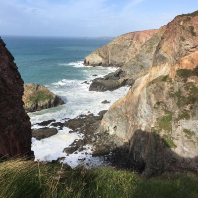 Dramatic coastal scenery