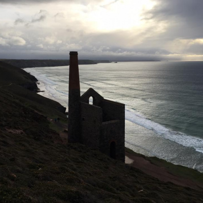 Dramatic silhouette of Wheal Coates