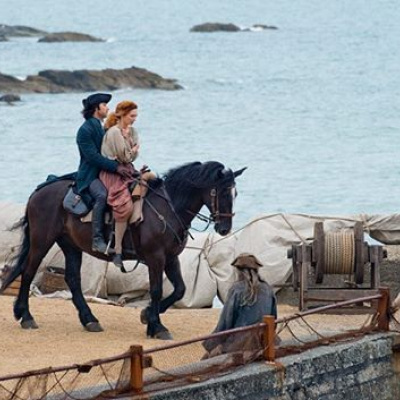 Poldark filming around the harbour,10mins walk