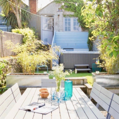 Garden and Hot tub