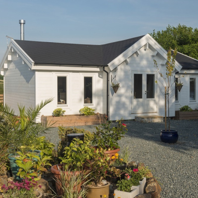 Peaceful courtyard setting