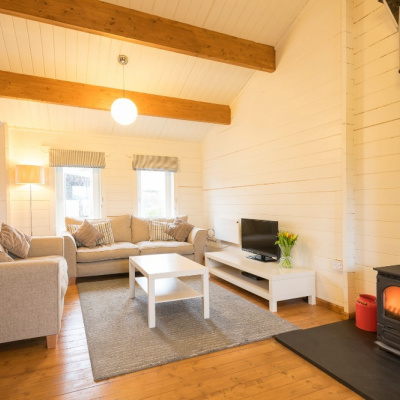 Comfy sofas and toasty log burner 