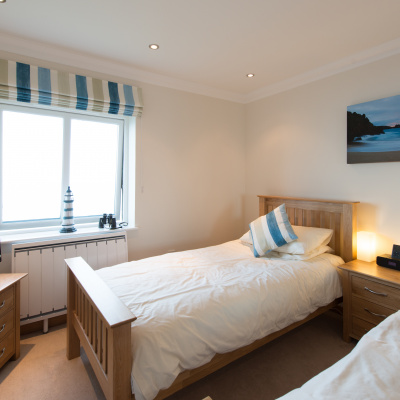 Twin beds with the sea view