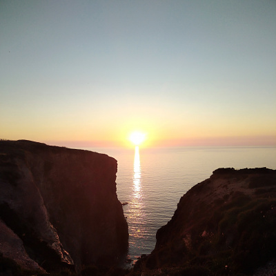 Sunset on the coastal path 