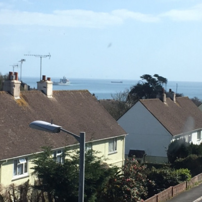 View from upstairs bedroom