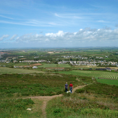 The stunning view from St Agnes Beacon