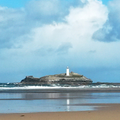 Godrevy Island from Gwitian Beach