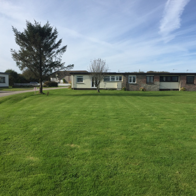 Communal grass area