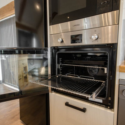 Side opening, accessible height oven