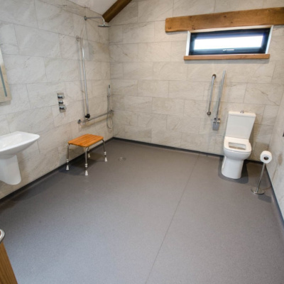 Level access shower