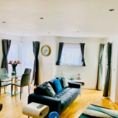 Open plan living room