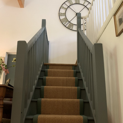 Staircase to mezannine kitchen 