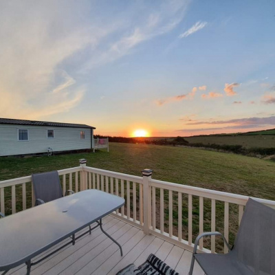 Every Lodge has a sunset decking