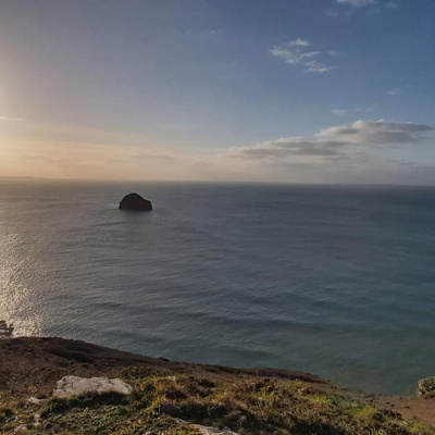 Overlooking Trebarwith Strand