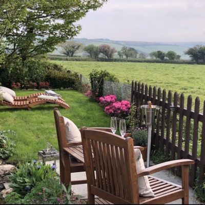 Second patio and garden with stunning views 