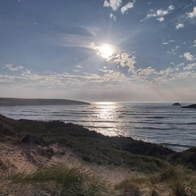 Along the Cornish coastline