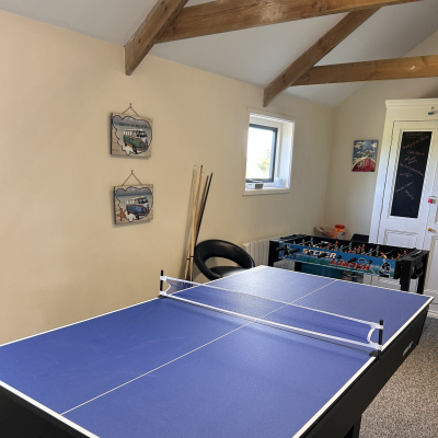 Games rooms table tennis/ pool table 