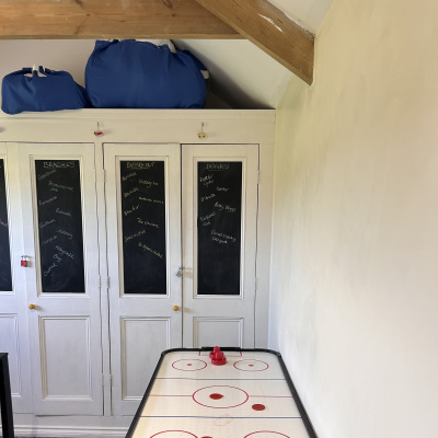 Games room air hockey 