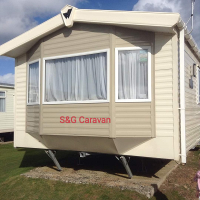 Front of caravan