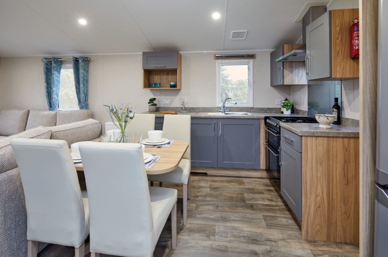 Static caravan store fridge freezer